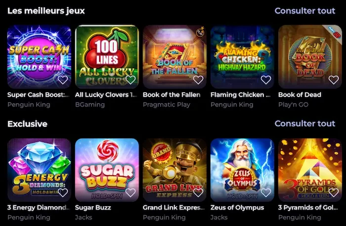 HighFly Casino games